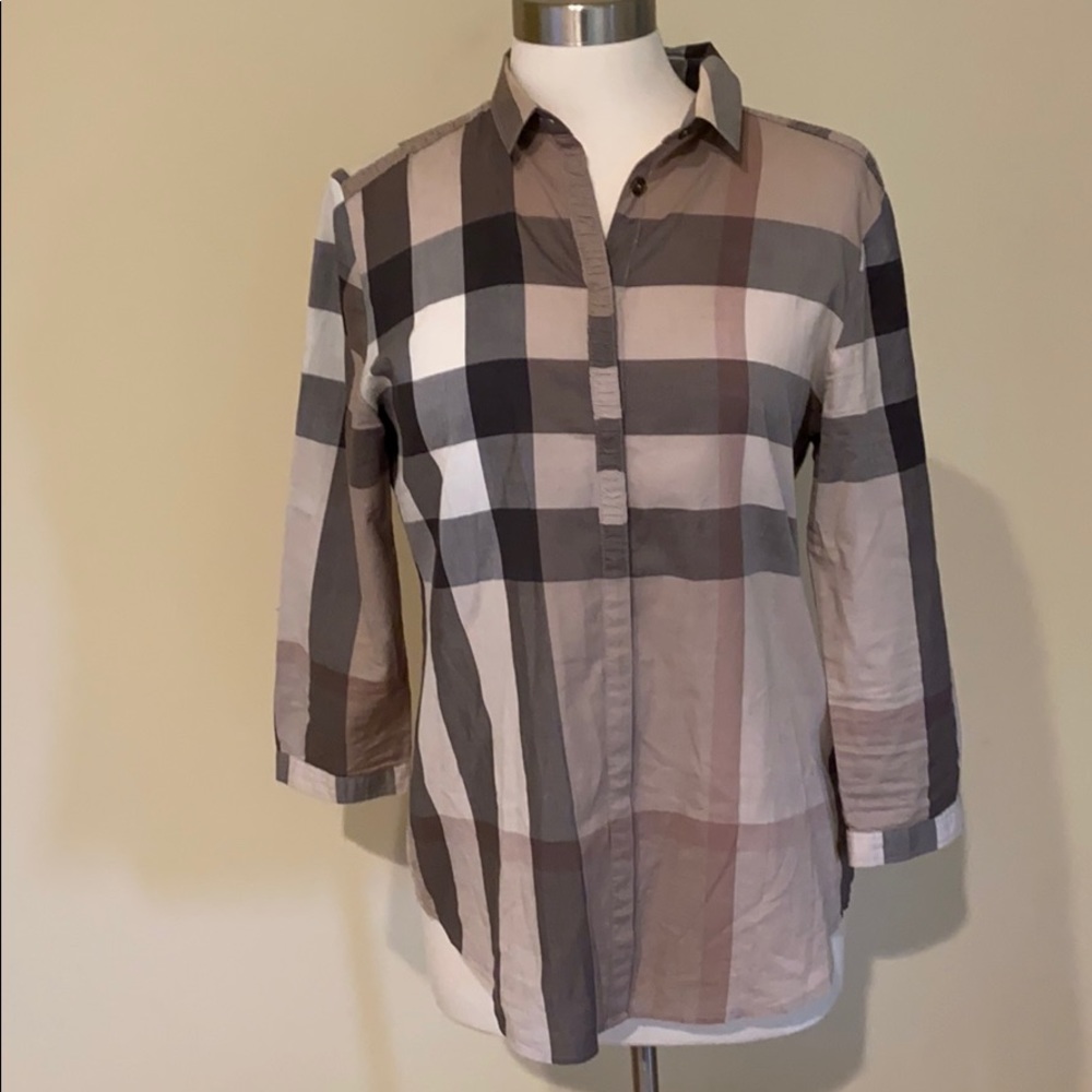 Burberry Brit plaid cotton shirt